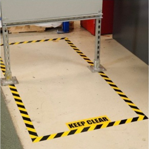 Brady Floor Marking Tape General Purpose, Striped, Black/Yellow NEW!! - Picture 8 of 10